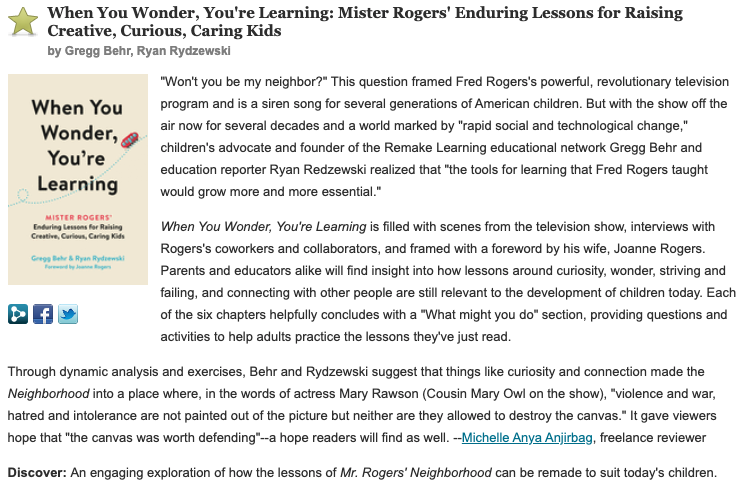 When You Wonder, You're Learning: Mister by Behr, Gregg