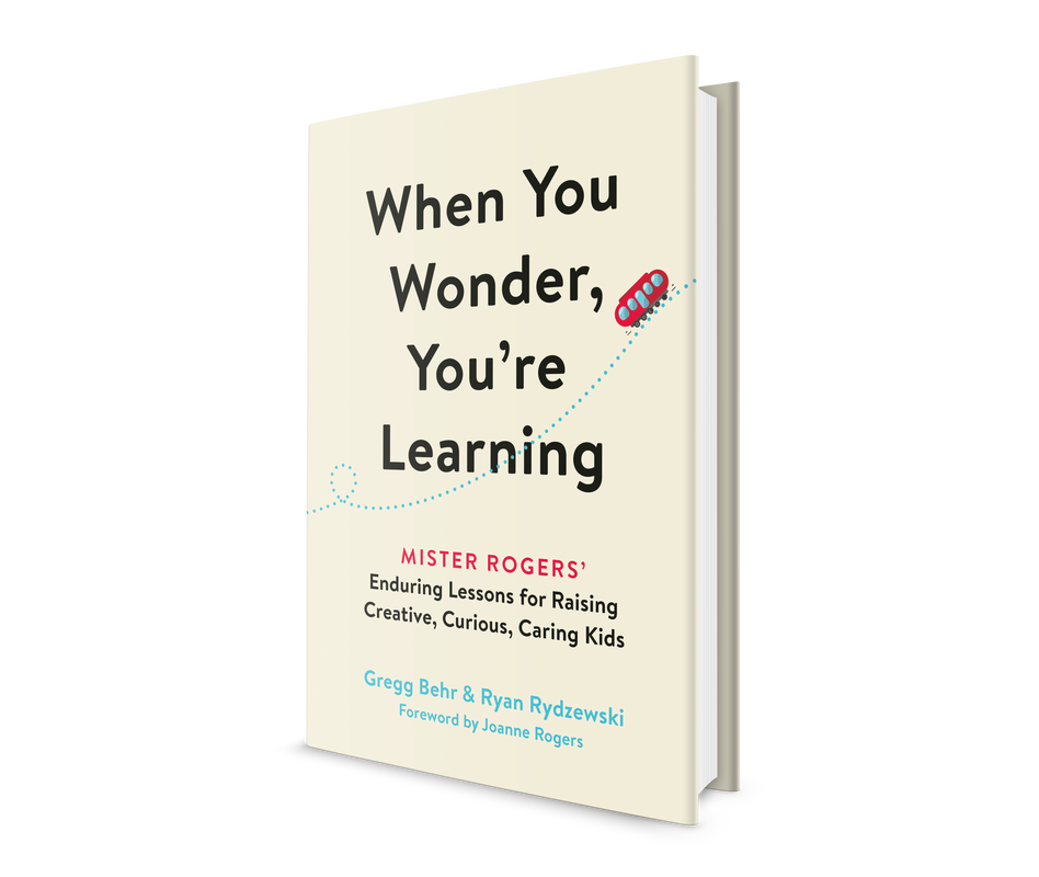 Cover of When You Wonder, You're Learning, which features a plain background and a small, round trolley rolling across it.